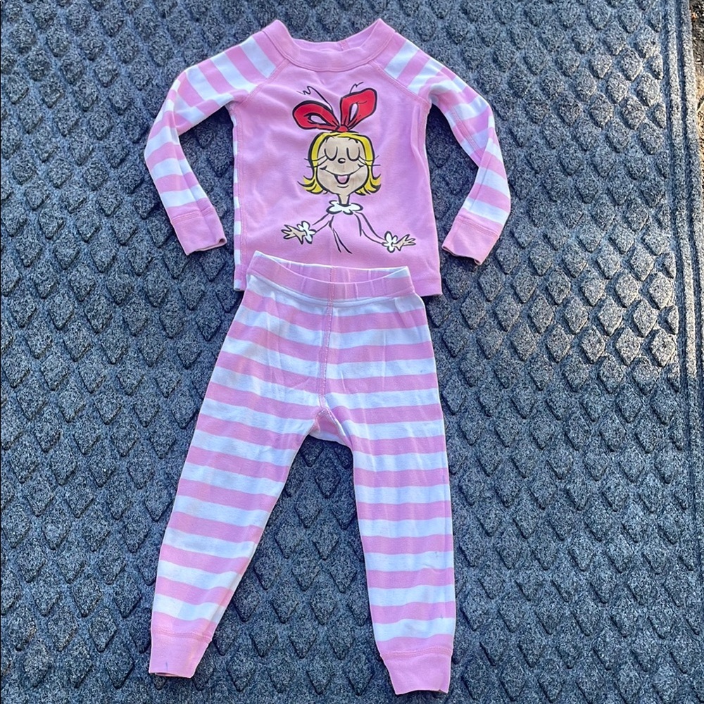 Pink Striped Kids Pajamas